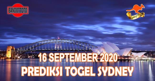 Prediksi Togel Sydney Hari Ini 16 September 2020