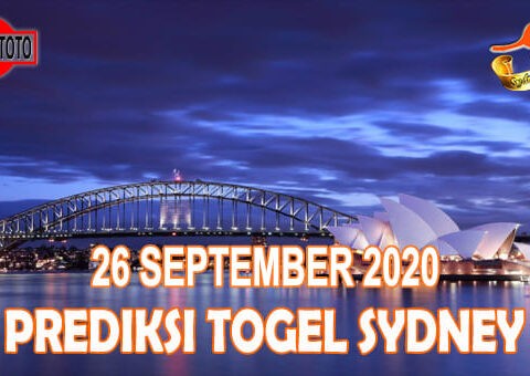 Prediksi Togel Sydney Hari Ini 26 September 2020