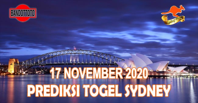 Prediksi Togel Sydney Hari Ini 17 November 2020