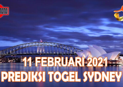 Prediksi Togel Sydney Hari Ini 11 Februari 2021