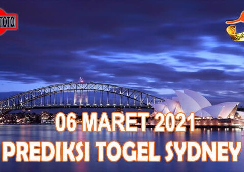 Prediksi Togel Sydney Hari Ini 06 Maret 2021