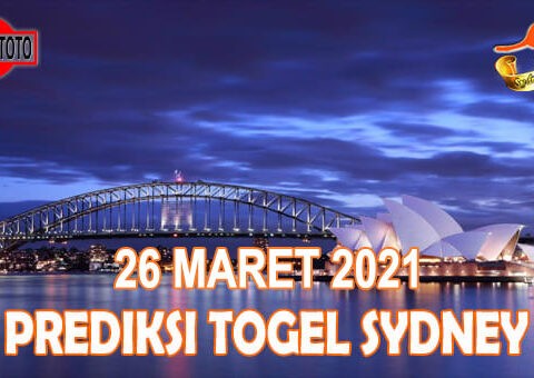 Prediksi Togel Sydney Hari Ini 26 Maret 2021